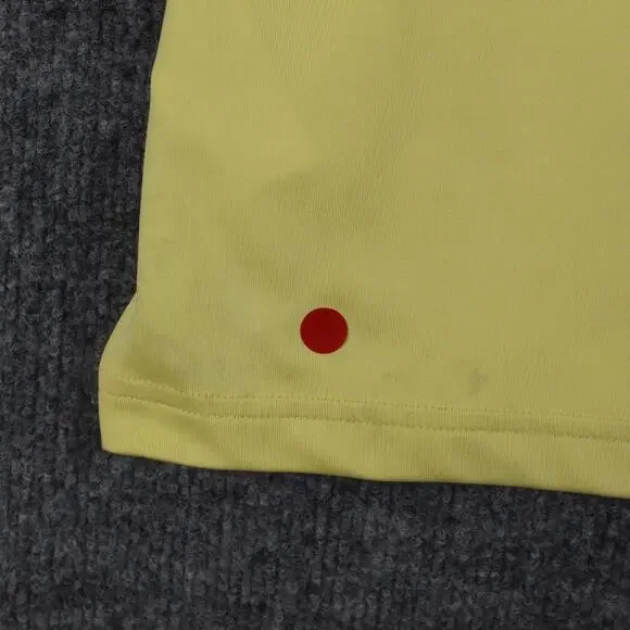 Lacoste Sport Shirt Mens Small Miami Open Polo Yellow Tennis Ultra Dry Preppy - Picture 7 of 16